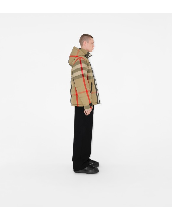 Reversible Check Puffer Jacket