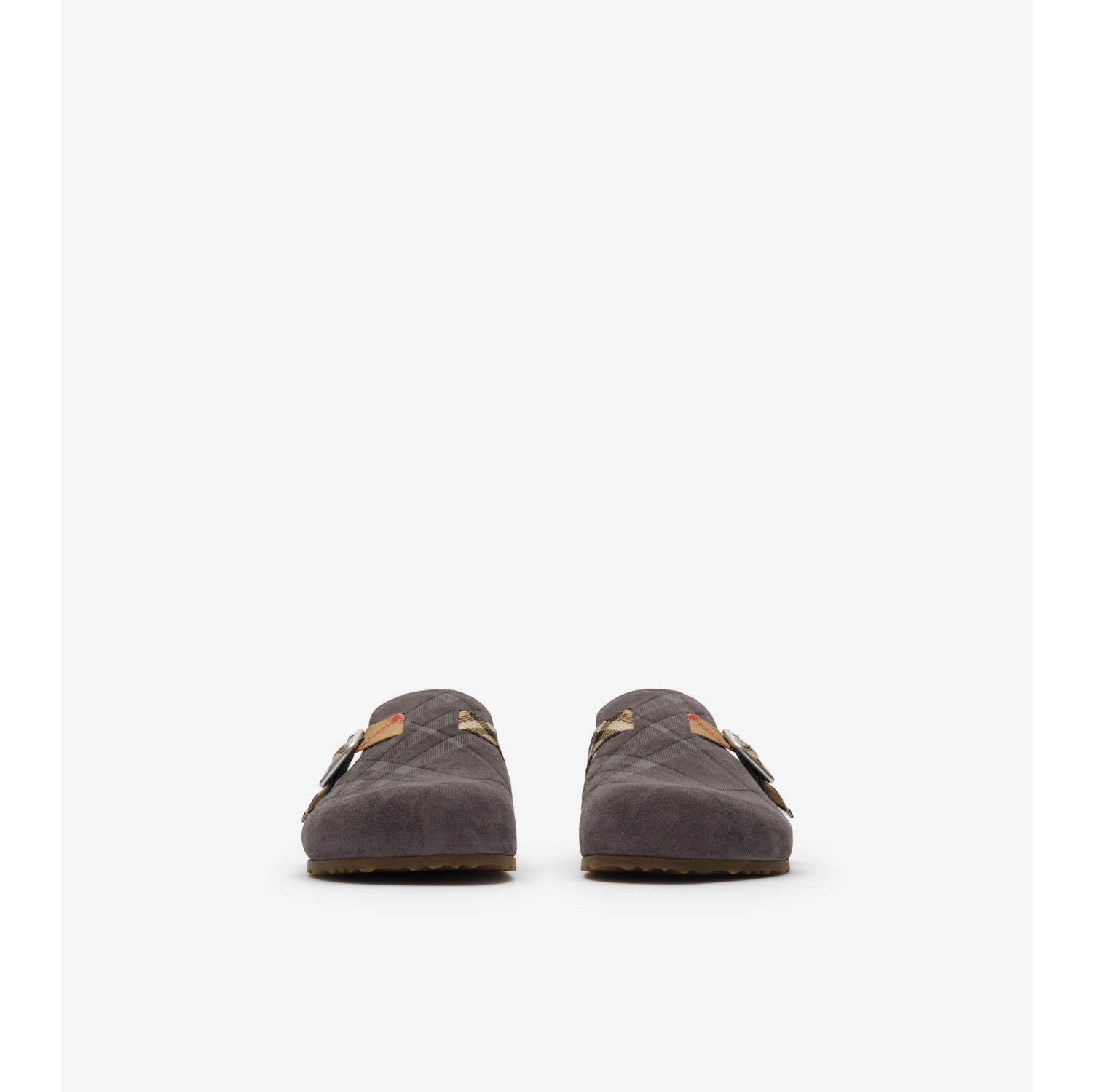 Check Suede Urchin Clogs