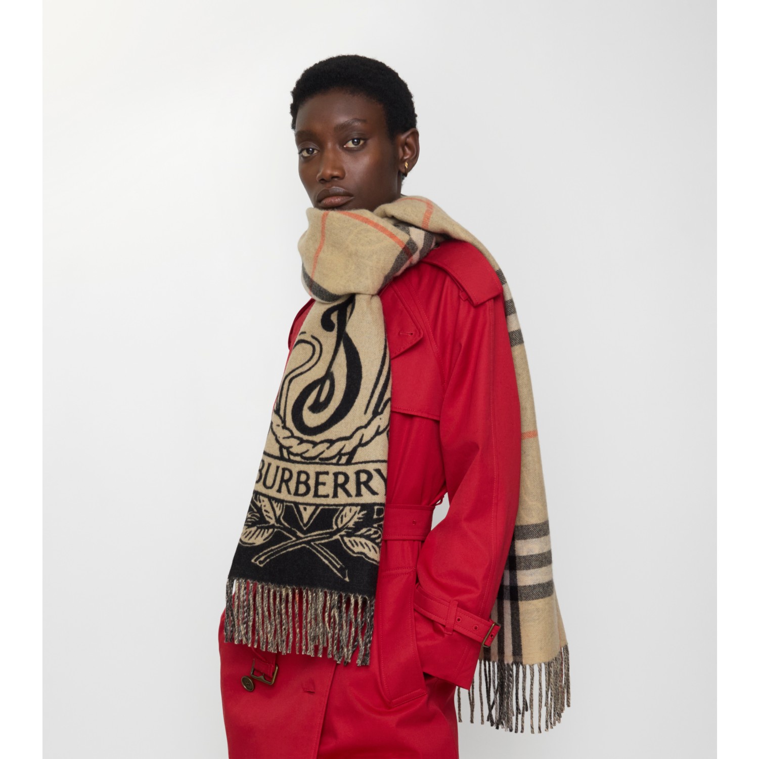 Wide Reversible Stormy Knight Scarf