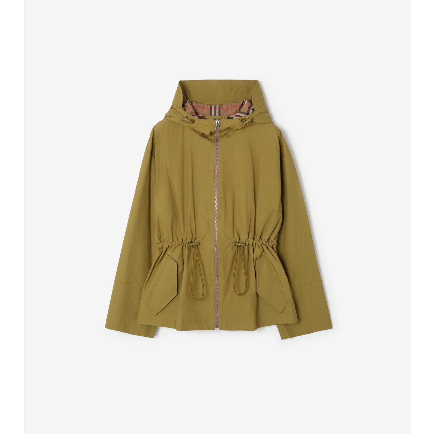 Cotton Blend Hooded Jacket