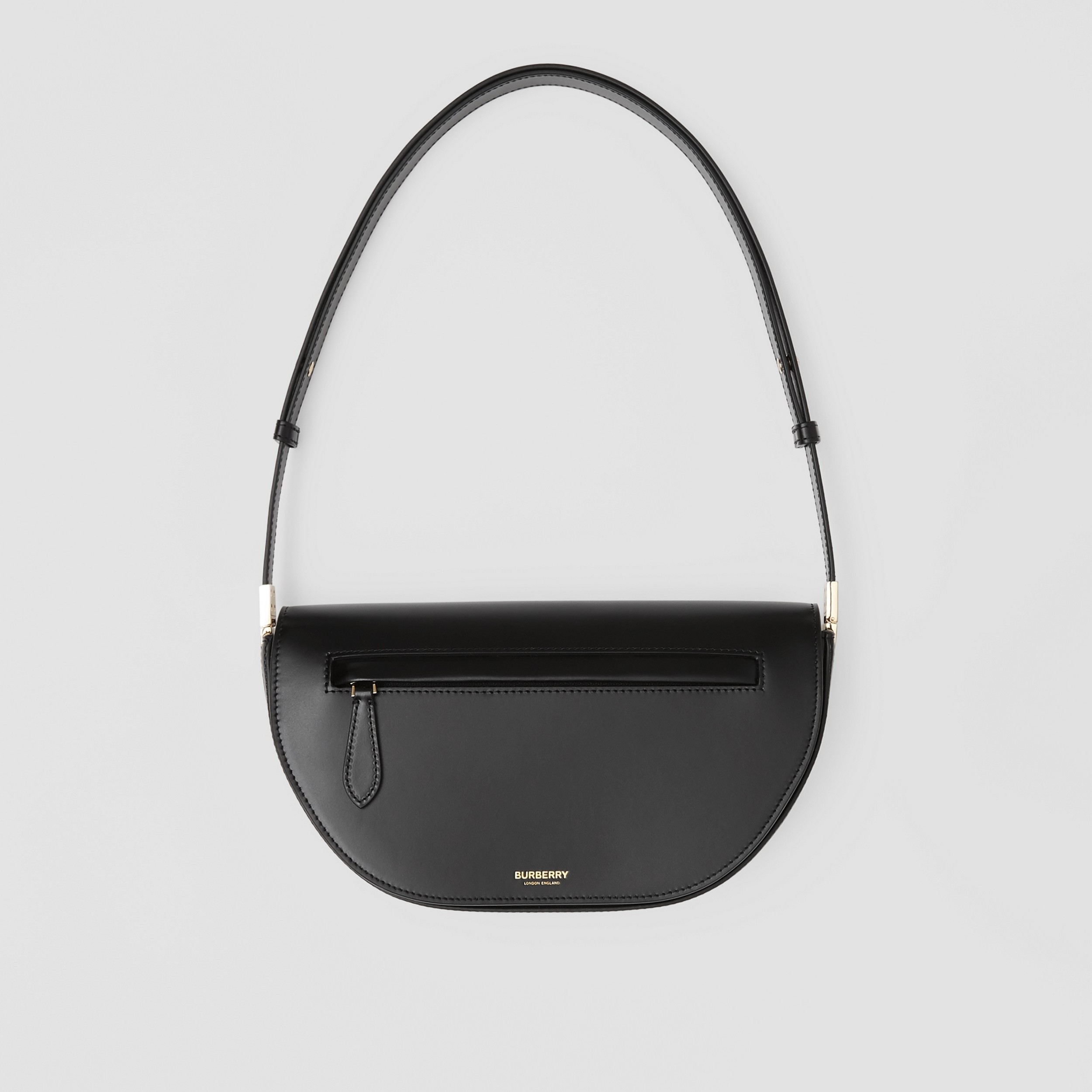 Leather Small Olympia Bag in Black - Women | Burberry® Official - 1