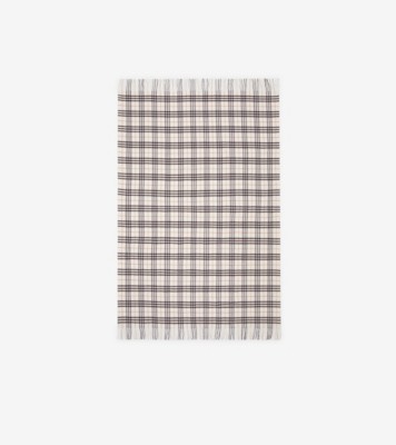 Check Cashmere Blanket Pebble ®