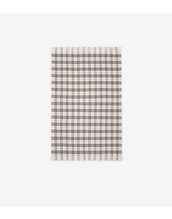 Check Cashmere Blanket
