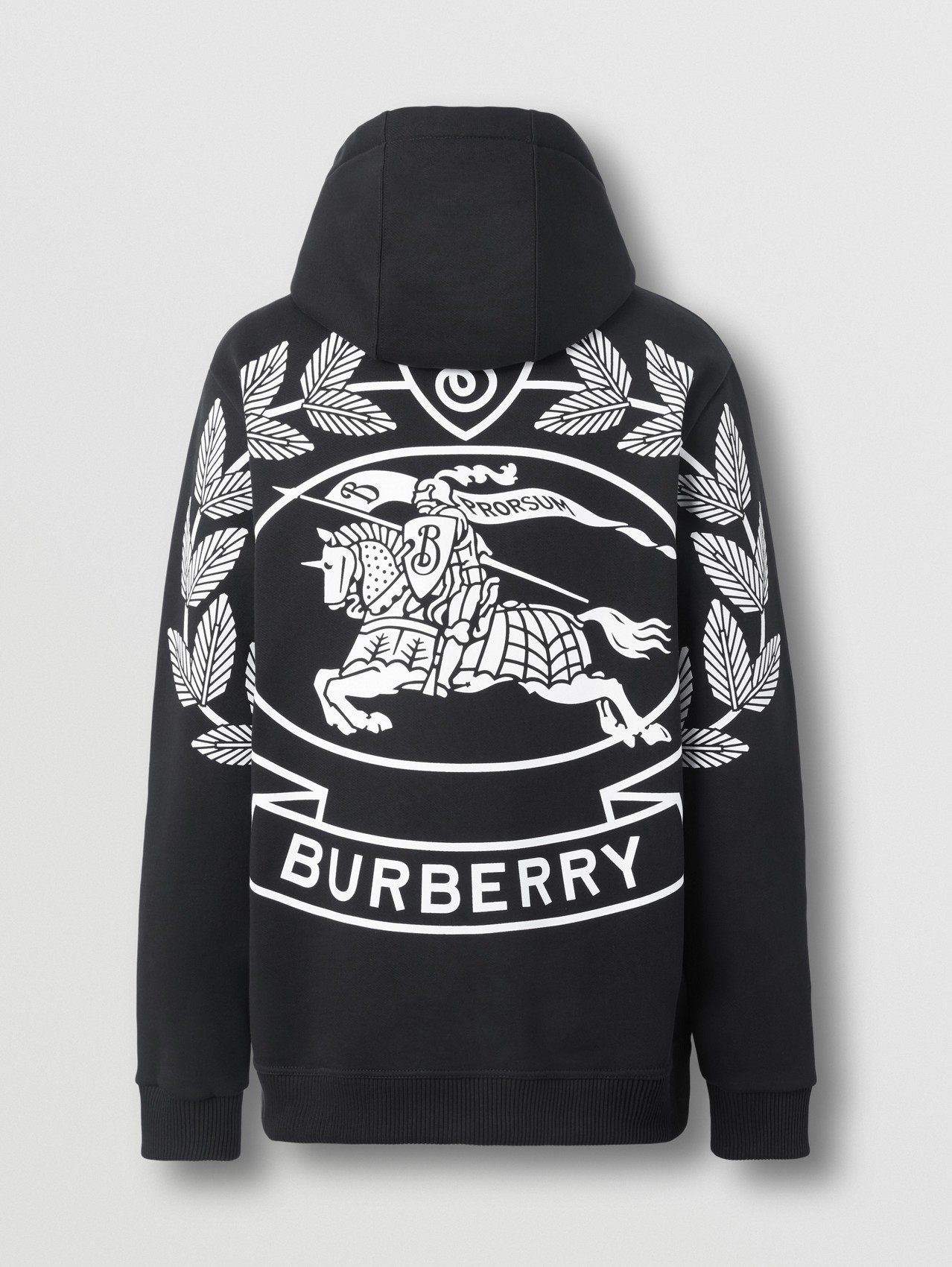 gym and workout clothes Burberry Activewear gym and workout clothes Burberry Shark Printed Hooded Sweatshirt in Black for Men Mens Activewear 
