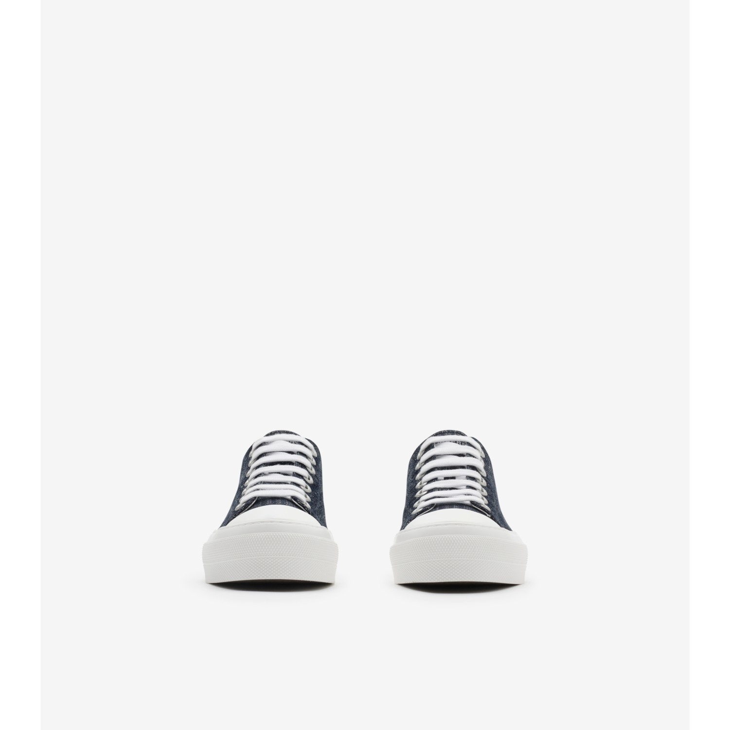 Denim-Sneaker mit Karomuster