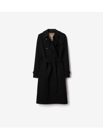 The Long Kensington Heritage Trench Coat in Honey - Women, Cotton Gabardine