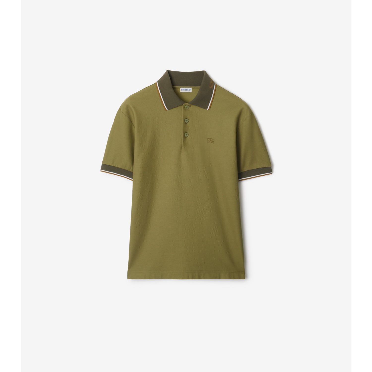 Logo Collar Cotton Polo Shirt