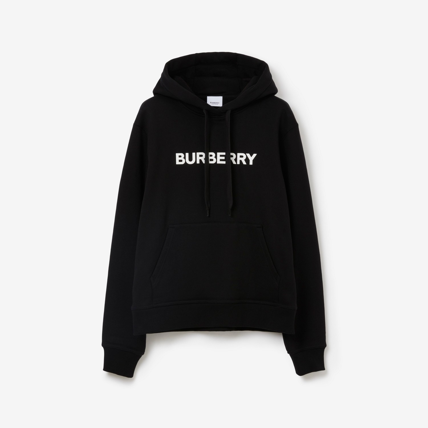 Sudadera en algodón con capucha y logotipo (Negro) - Mujer | Burberry® oficial