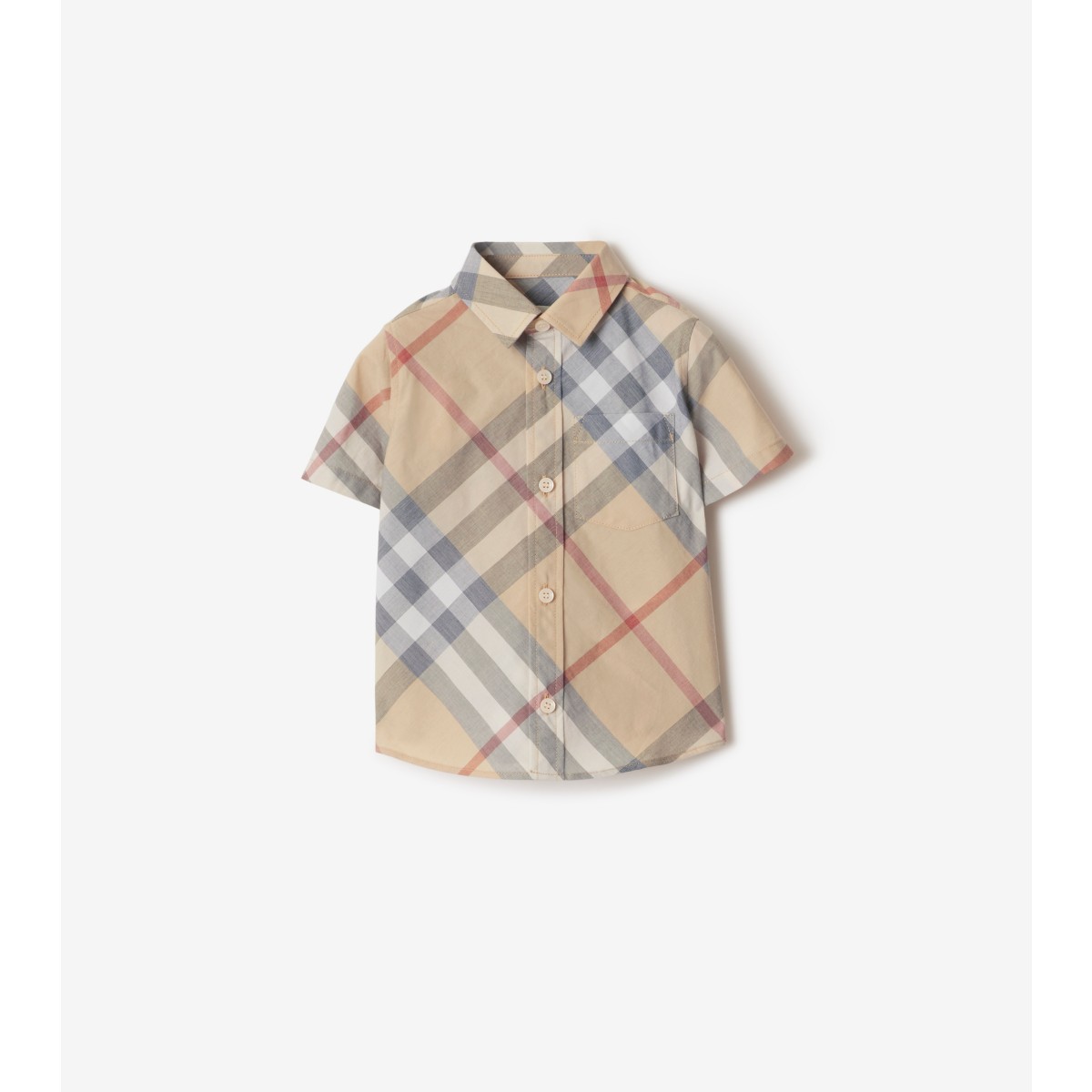 BURBERRY BURBERRY CHILDRENS CHECK COTTON SHIRT 