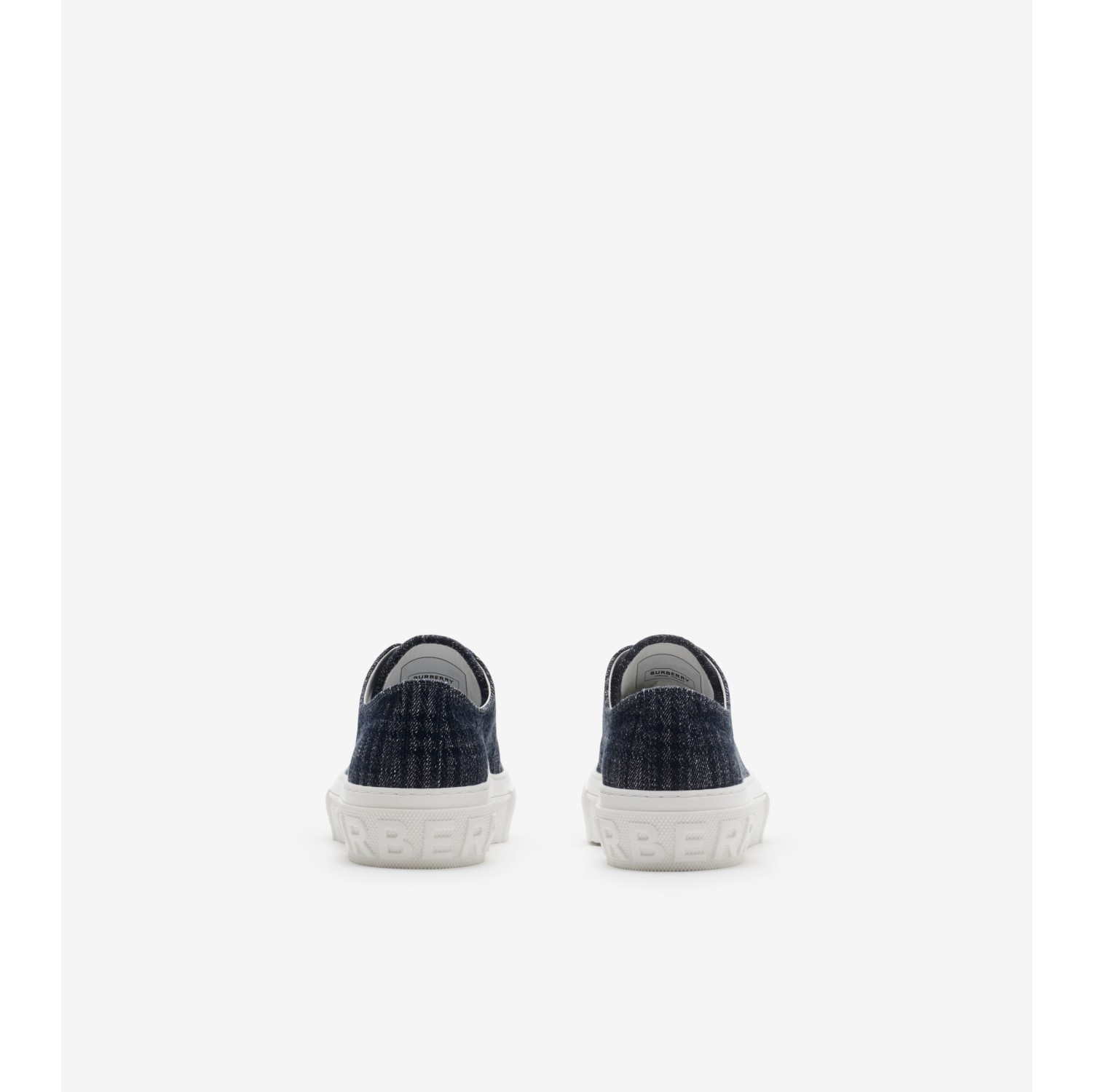 Denim-Sneaker mit Karomuster