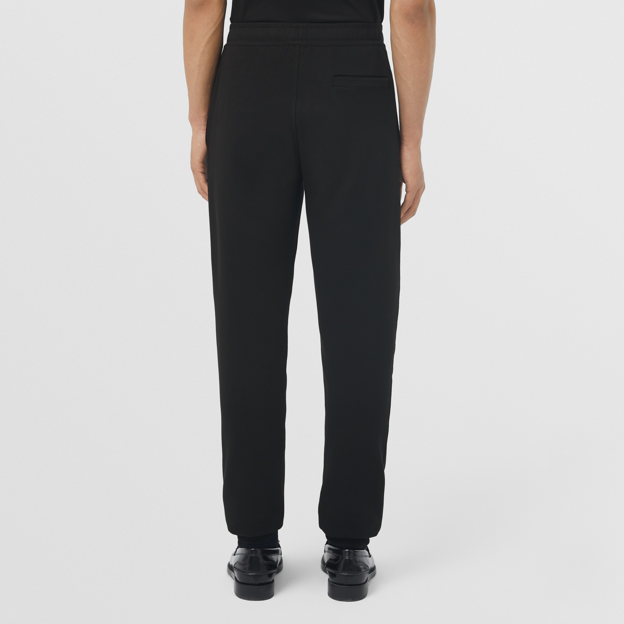 Pantalones de jogging en algodón con motivo de monograma (Negro) - Hombre | Burberry® oficial - 3