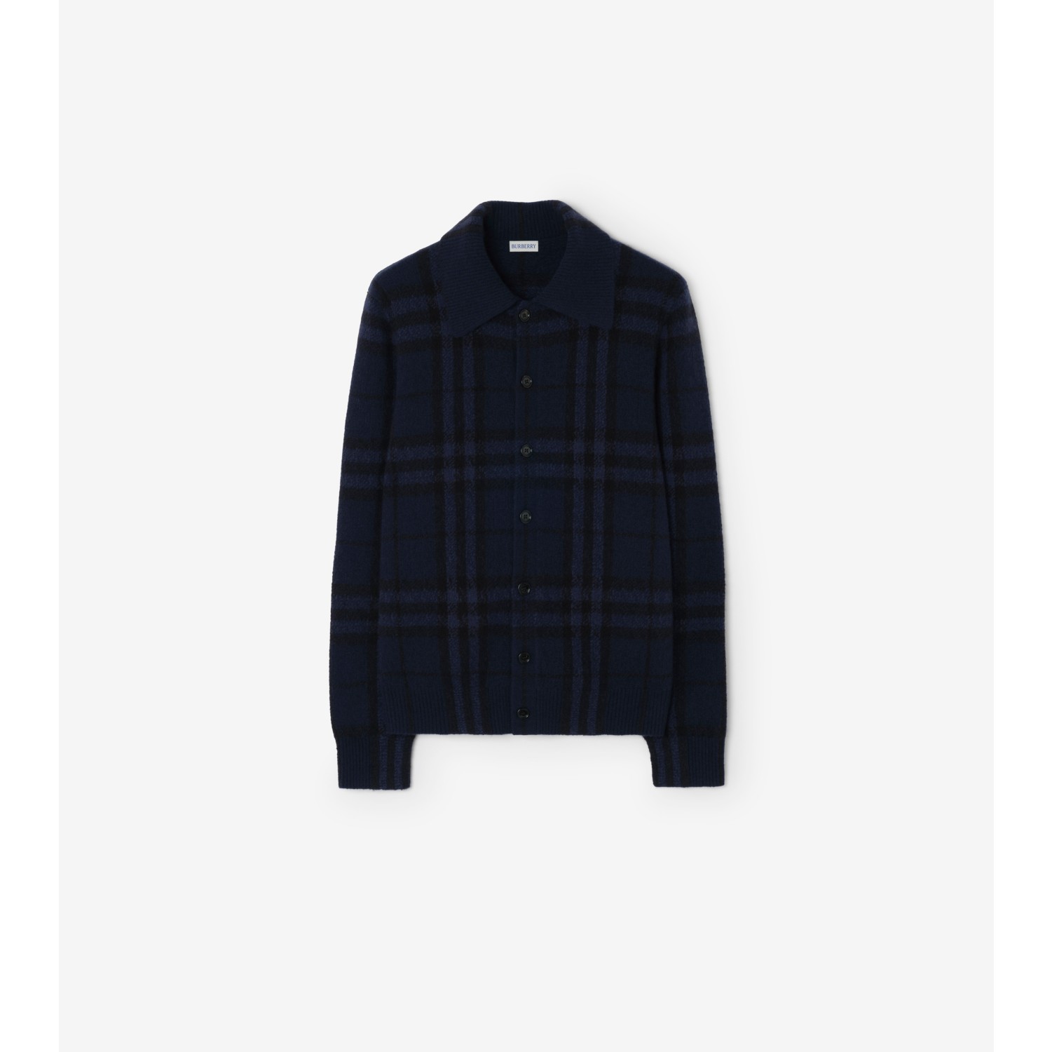 Check Cashmere Cardigan