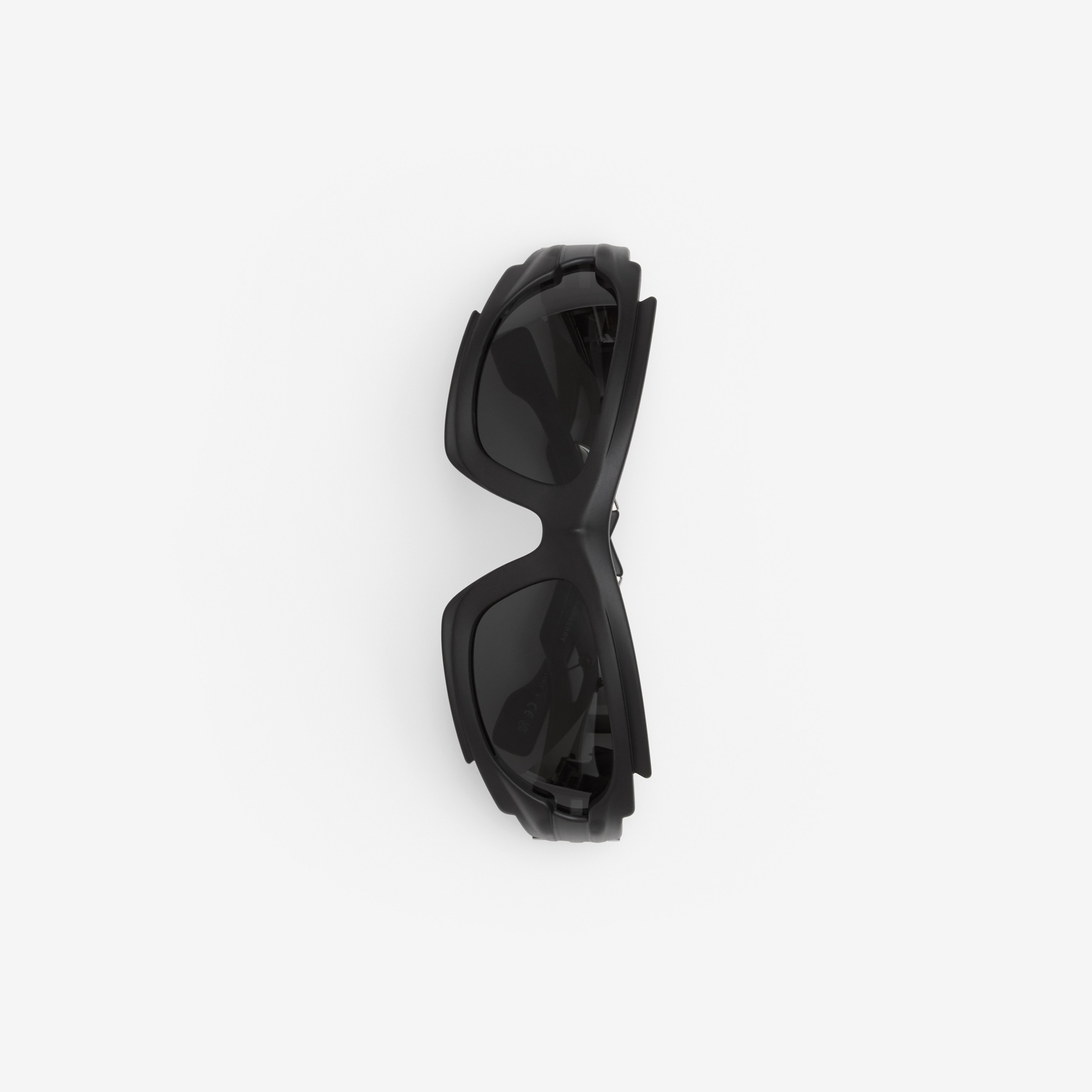 Geometric Frame Marlowe Sunglasses in Black/black | Burberry® Official - 2