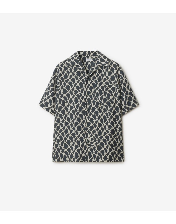 Relaxed Fit Knot Silk Shirt