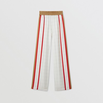 burberry print pants womens