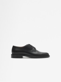 Shot of the Leather Pembroke Derby Shoes in colour Black