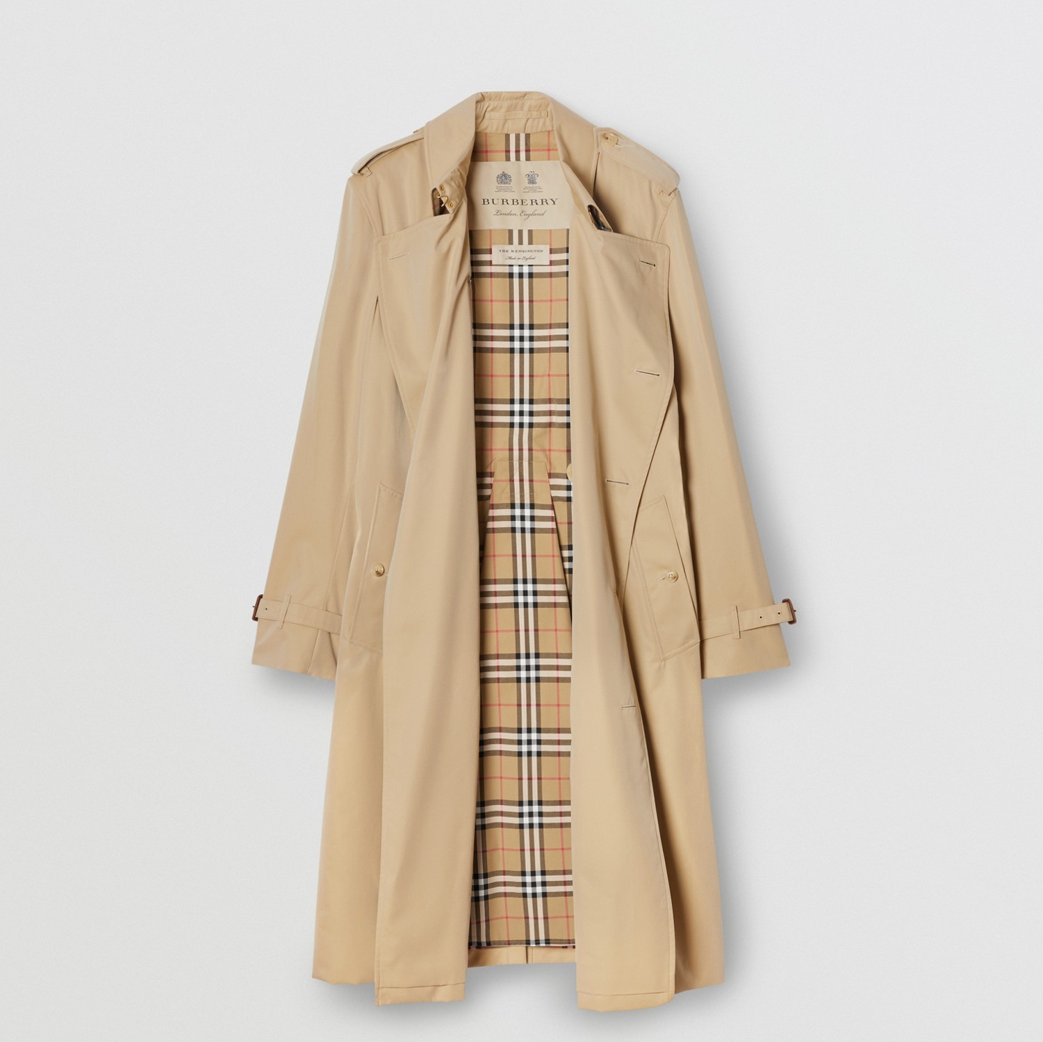 ロング ケンジントン ヘリテージトレンチコート (ハニー Beige ロング ケンジントン ヘリテージトレンチコート (ハニー Beige