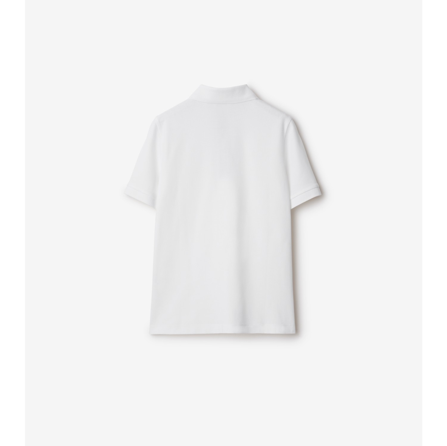 Cotton Polo Shirt in White - Women | Burberry® Official