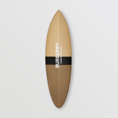 Monogram Print Surfboard in Dark Beige 