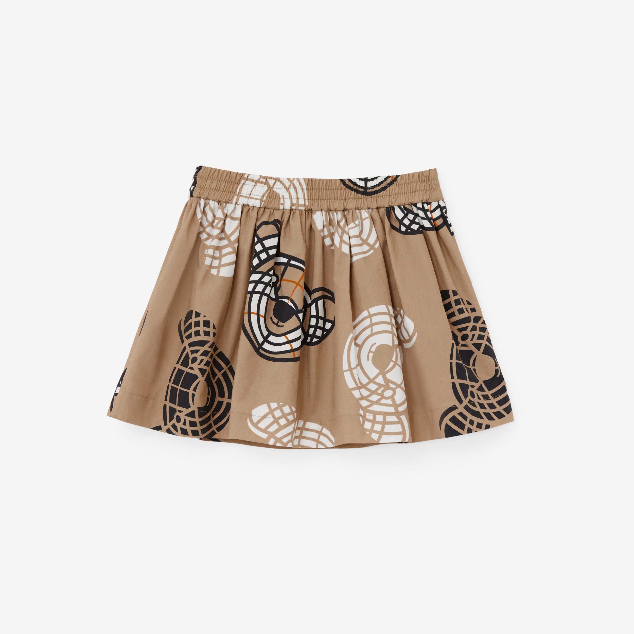 Thomas Bear Print Cotton Skirt in Archive Beige - Children | Burberry® Official - 2