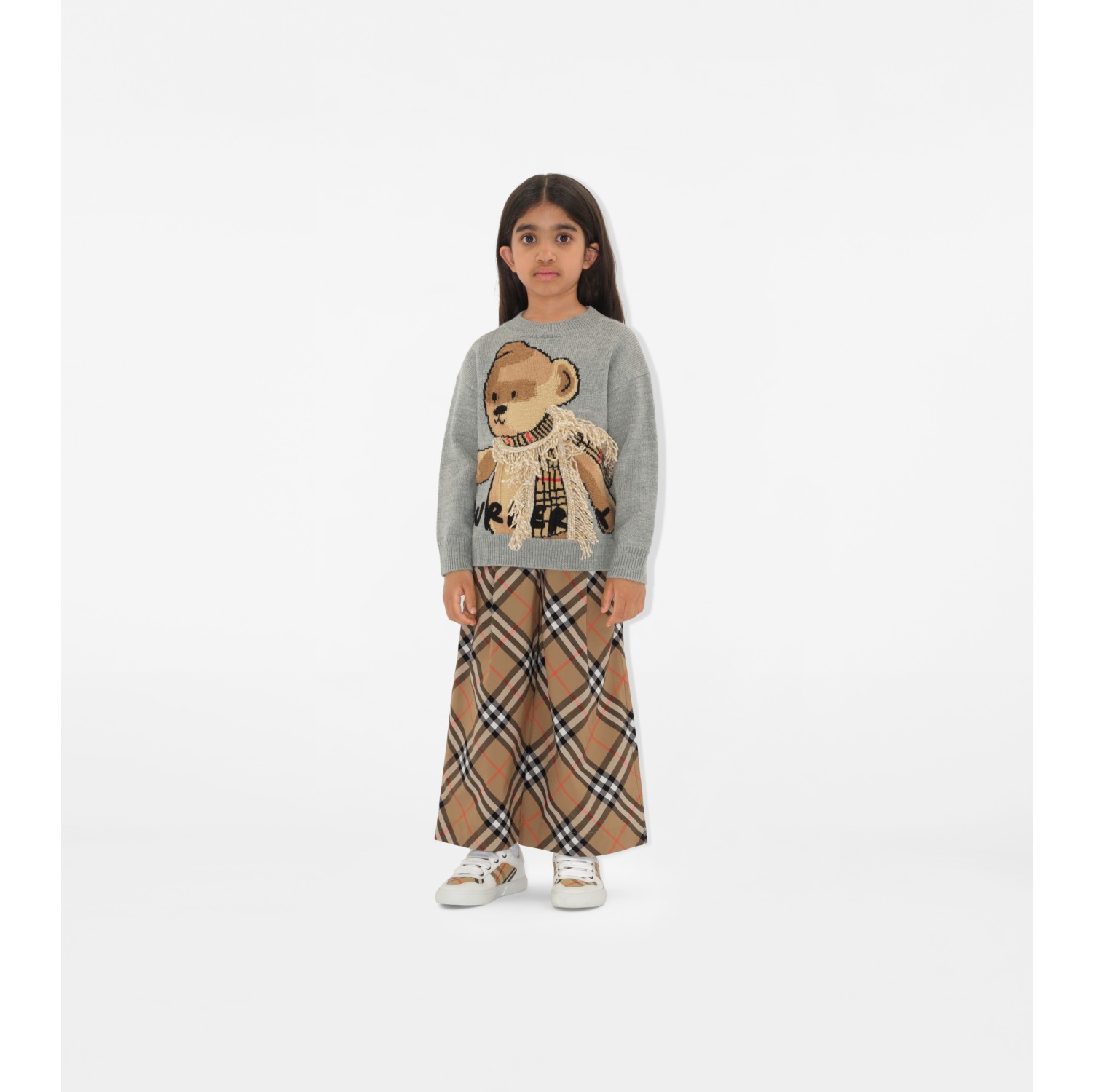 Check Cotton Trousers