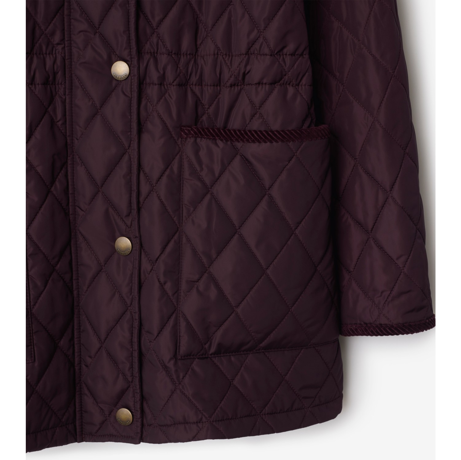 Quilted Nylon Parka in Wine red - Women | Burberry® Official