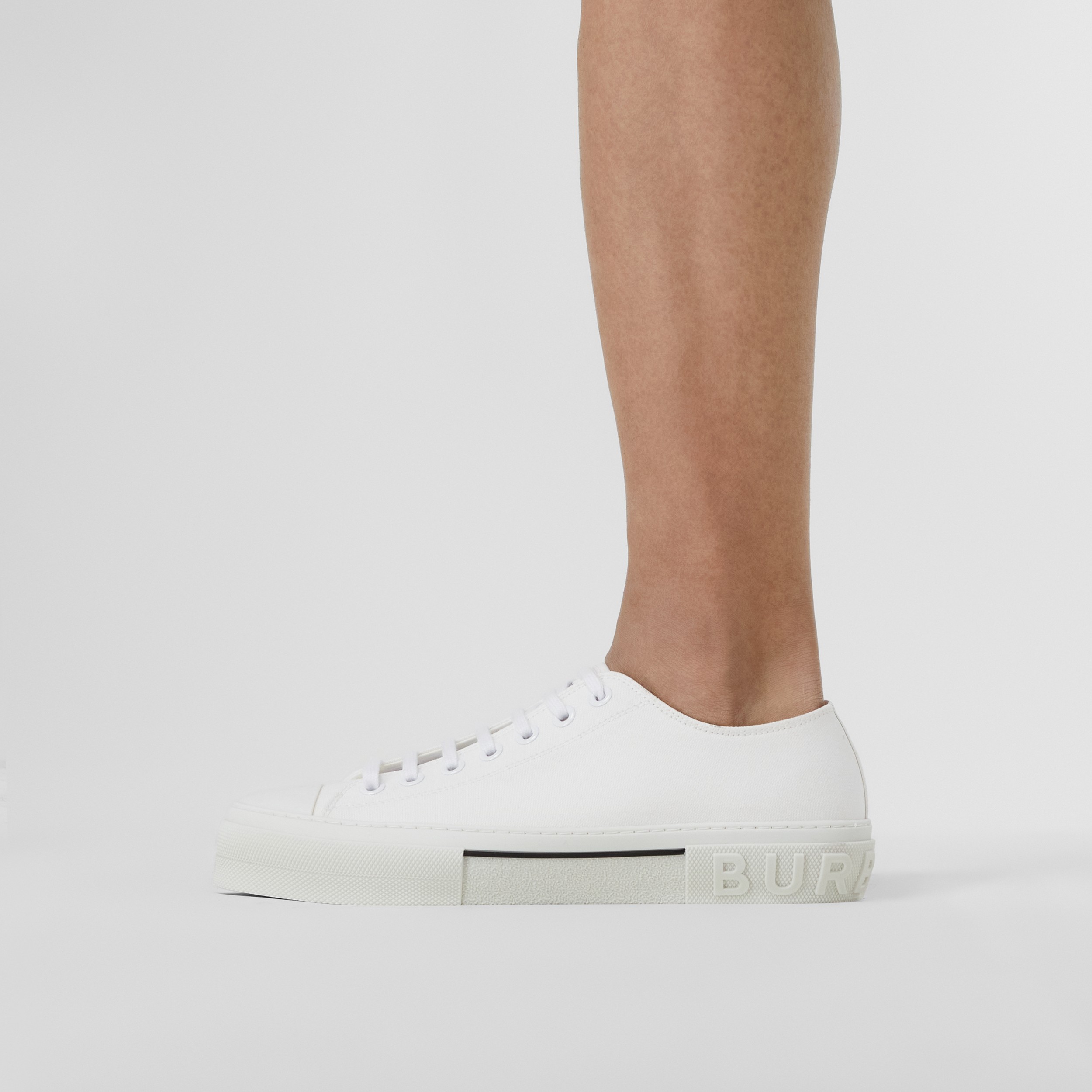 Baumwollsneaker mit Logodetail (Neutrales Weiß) - Herren | Burberry® - 3