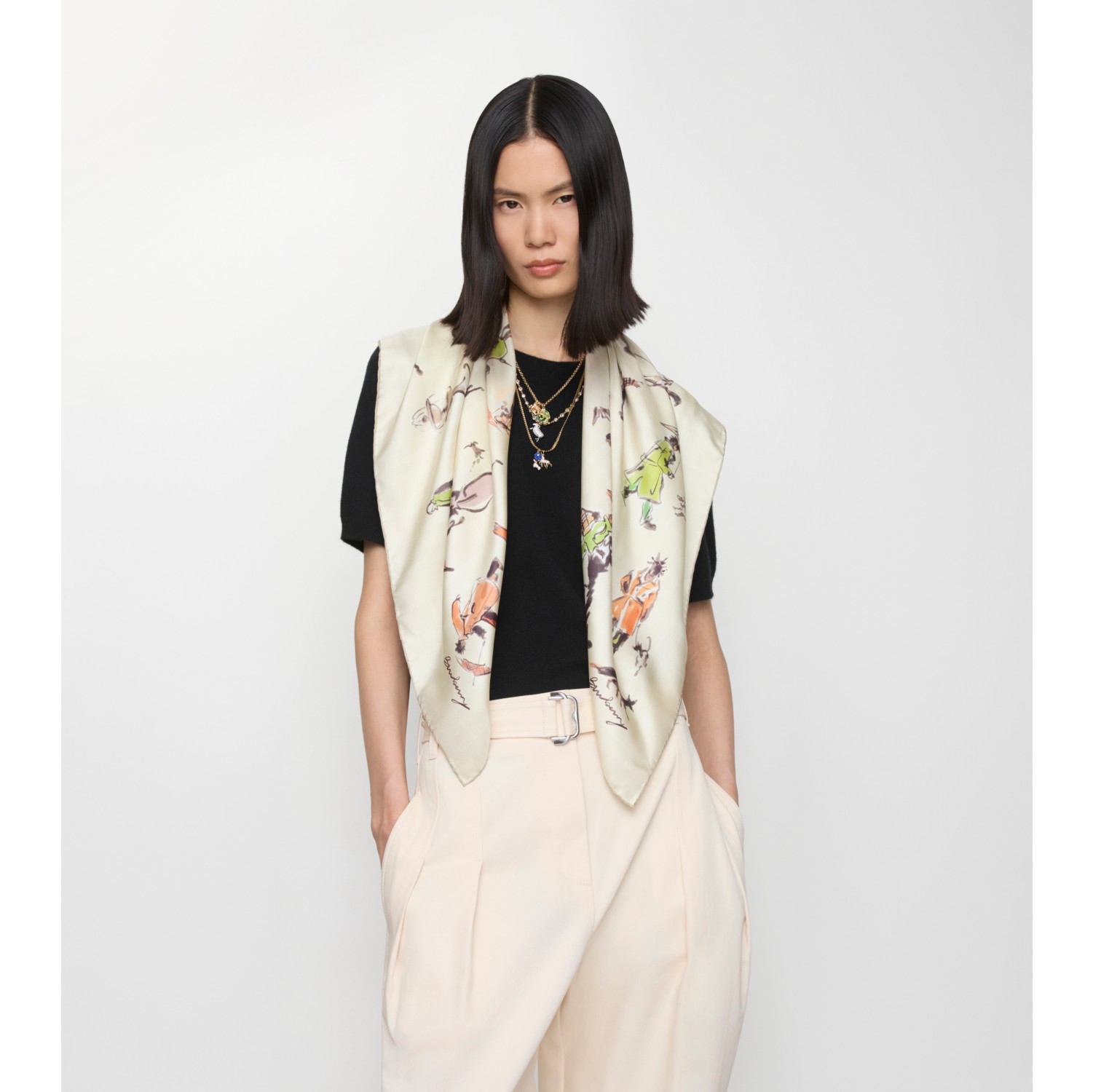 Paws on Parade Silk Scarf