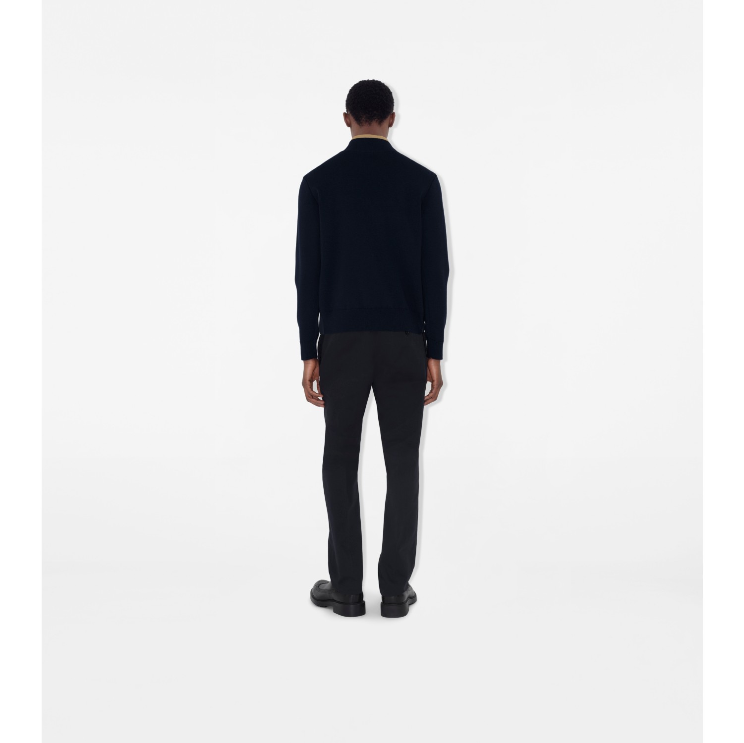 Quilted Nylon and Wool Jacket