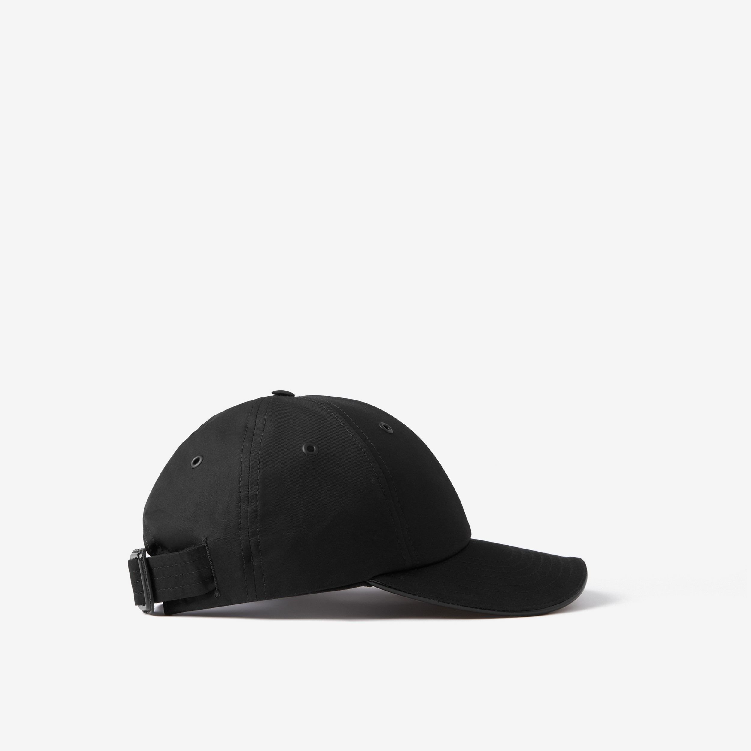Monogram Motif Tropical Gabardine Baseball Cap in Black | Burberry® Official - 2