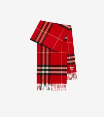 Burberry Vintage Check fringe-detailing scarf - Red