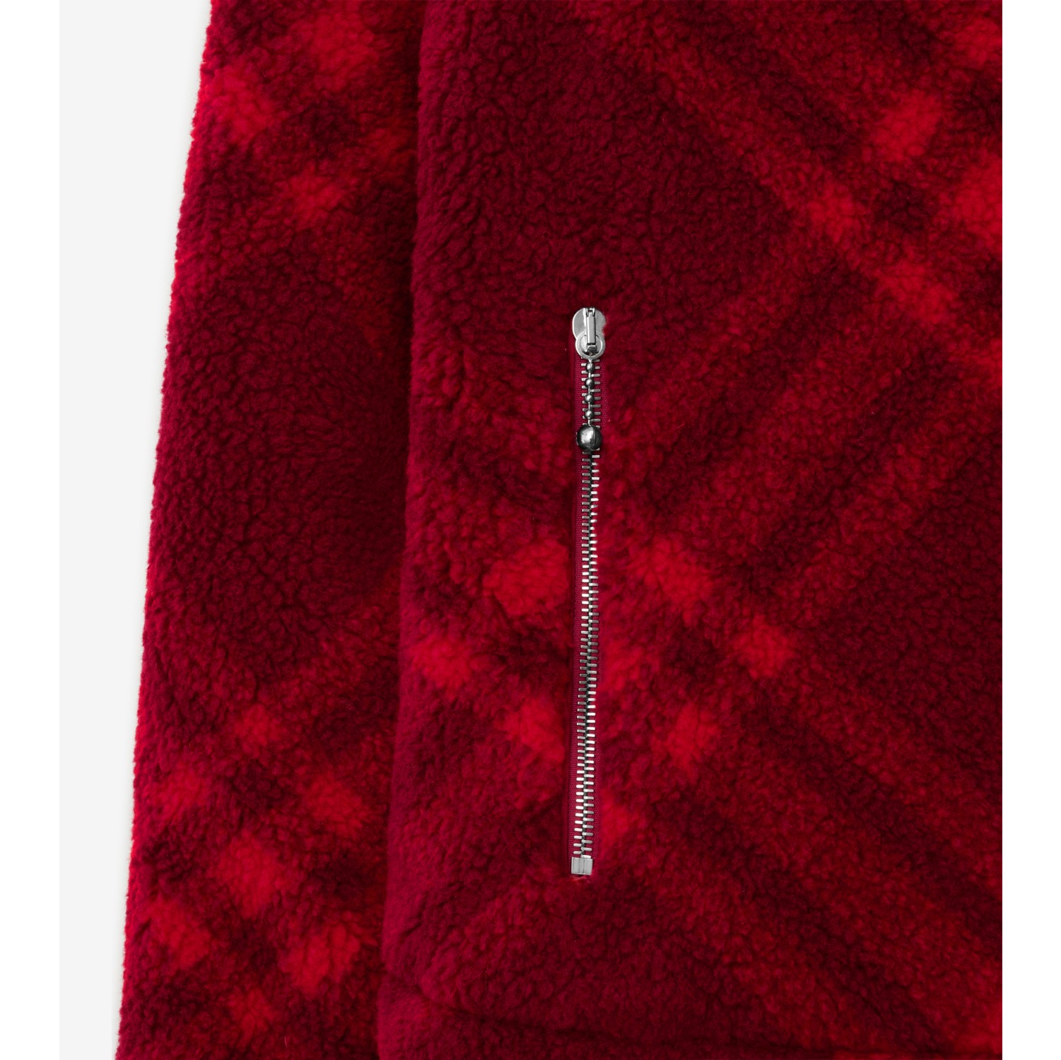 Red check hot sale fleece jacket