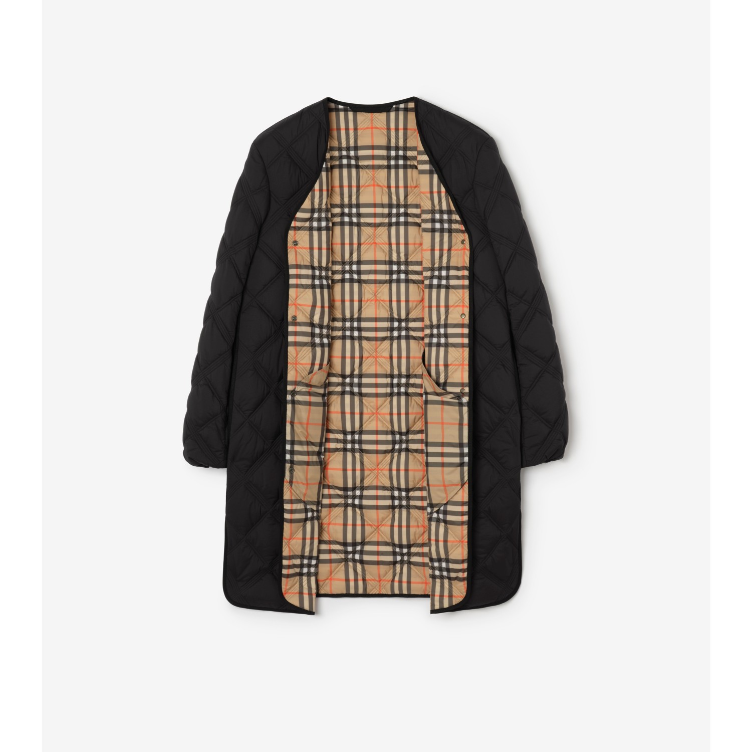 Quilted Nylon Ashfields Coat with Gilet
