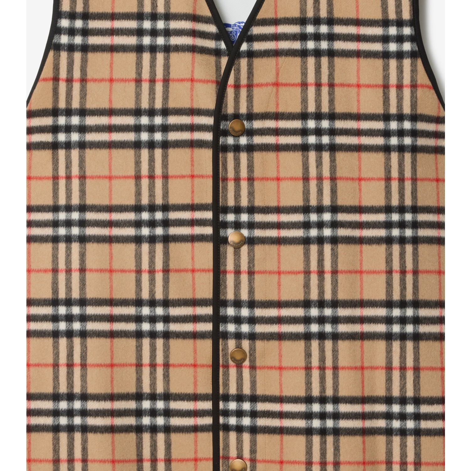Check Wool Cashmere Warmer