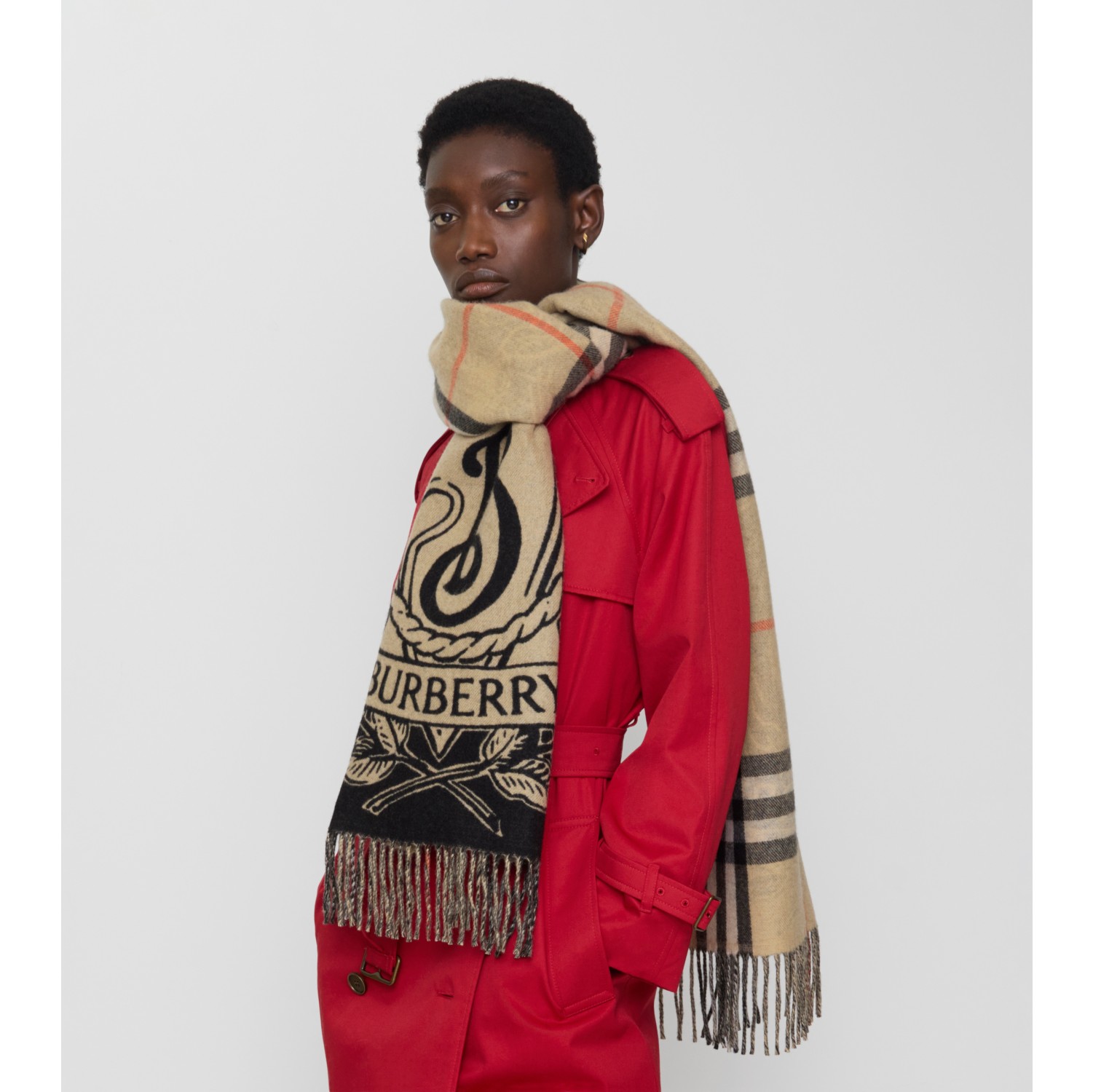 Wide Reversible Stormy Knight Scarf