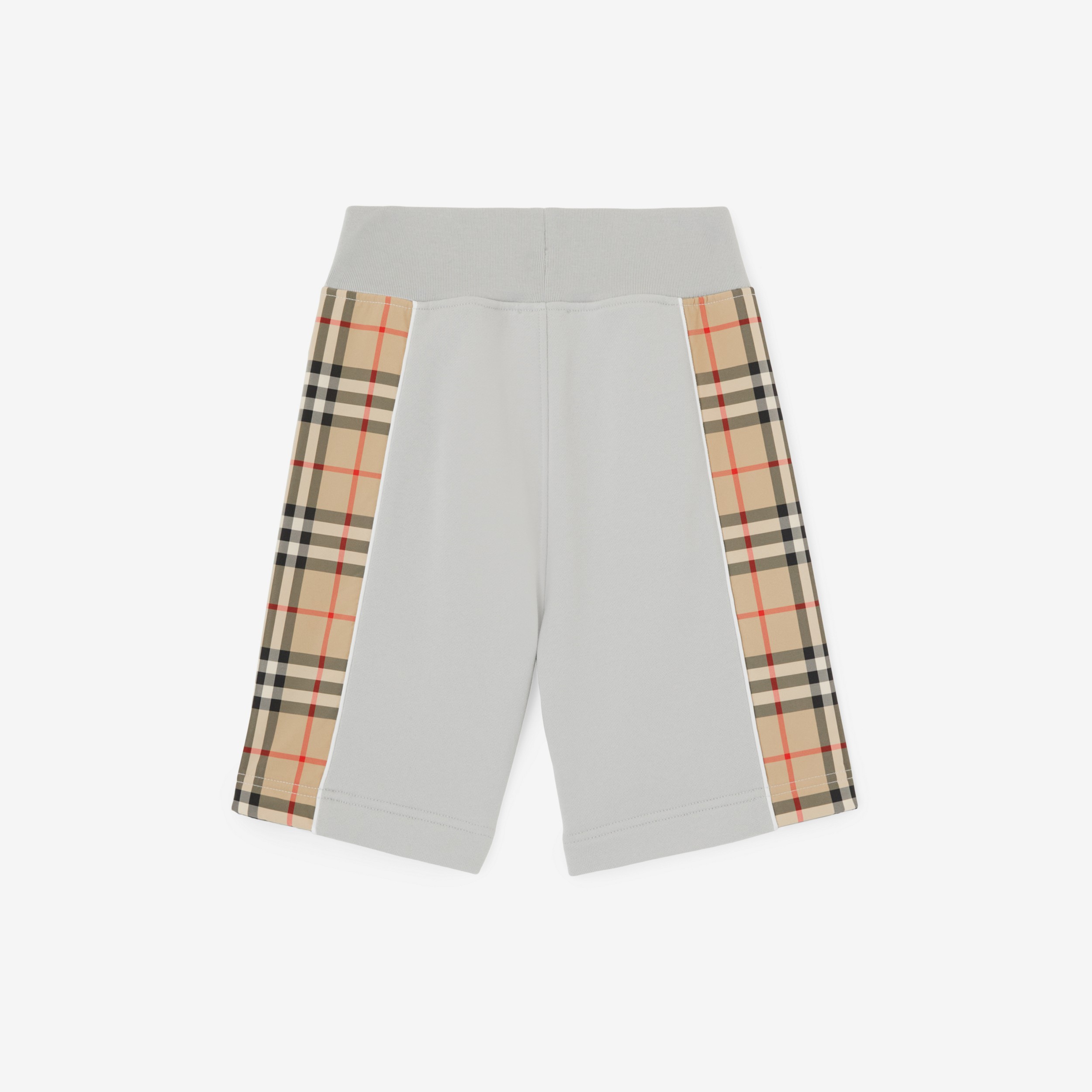 Vintage Check Panel Cotton Shorts in Soft Silver Grey | Burberry® Official - 2