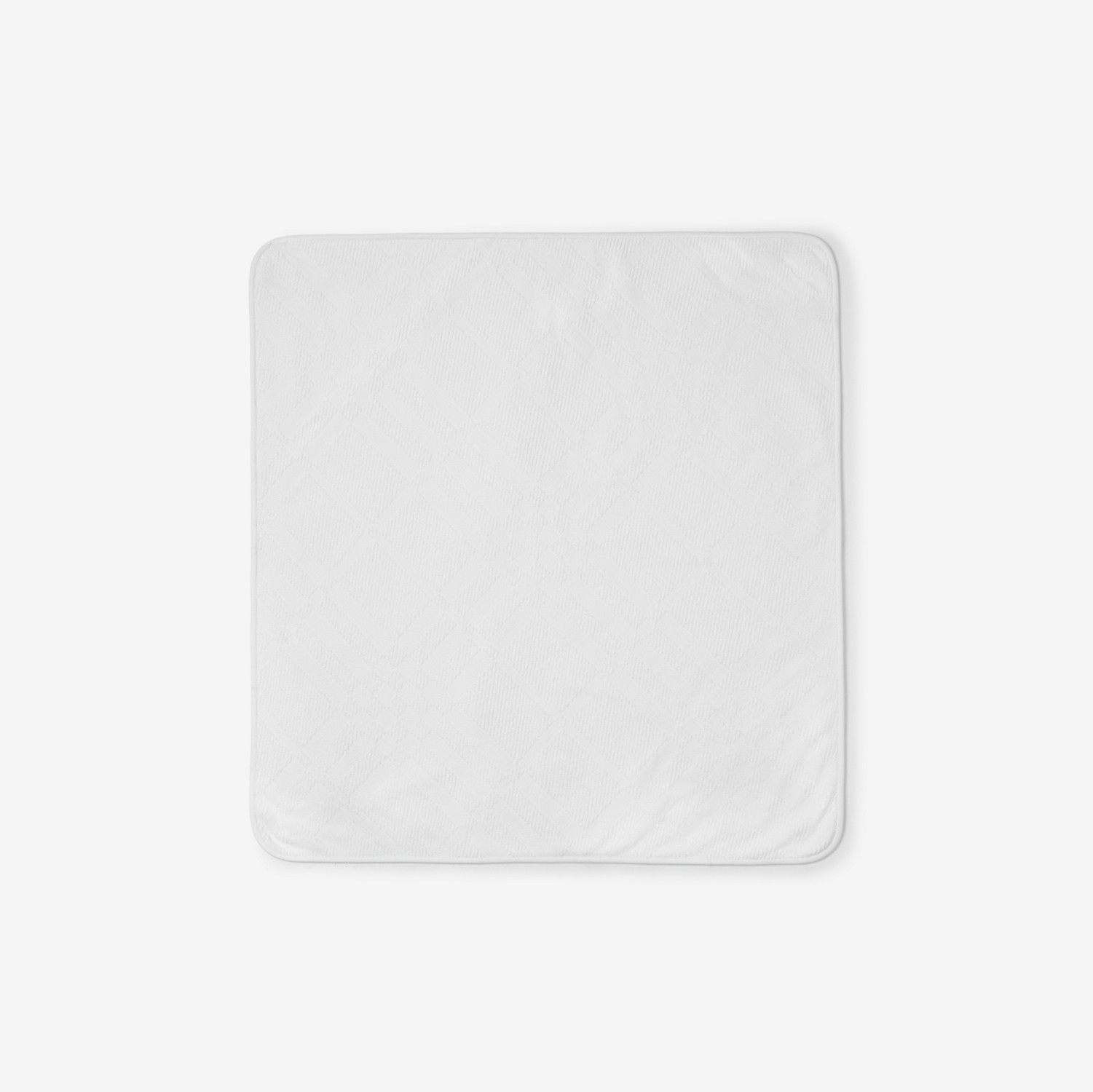 格纹棉质混纺婴儿沐浴套装 (白色) - 儿童 | Burberry® 博柏利官网