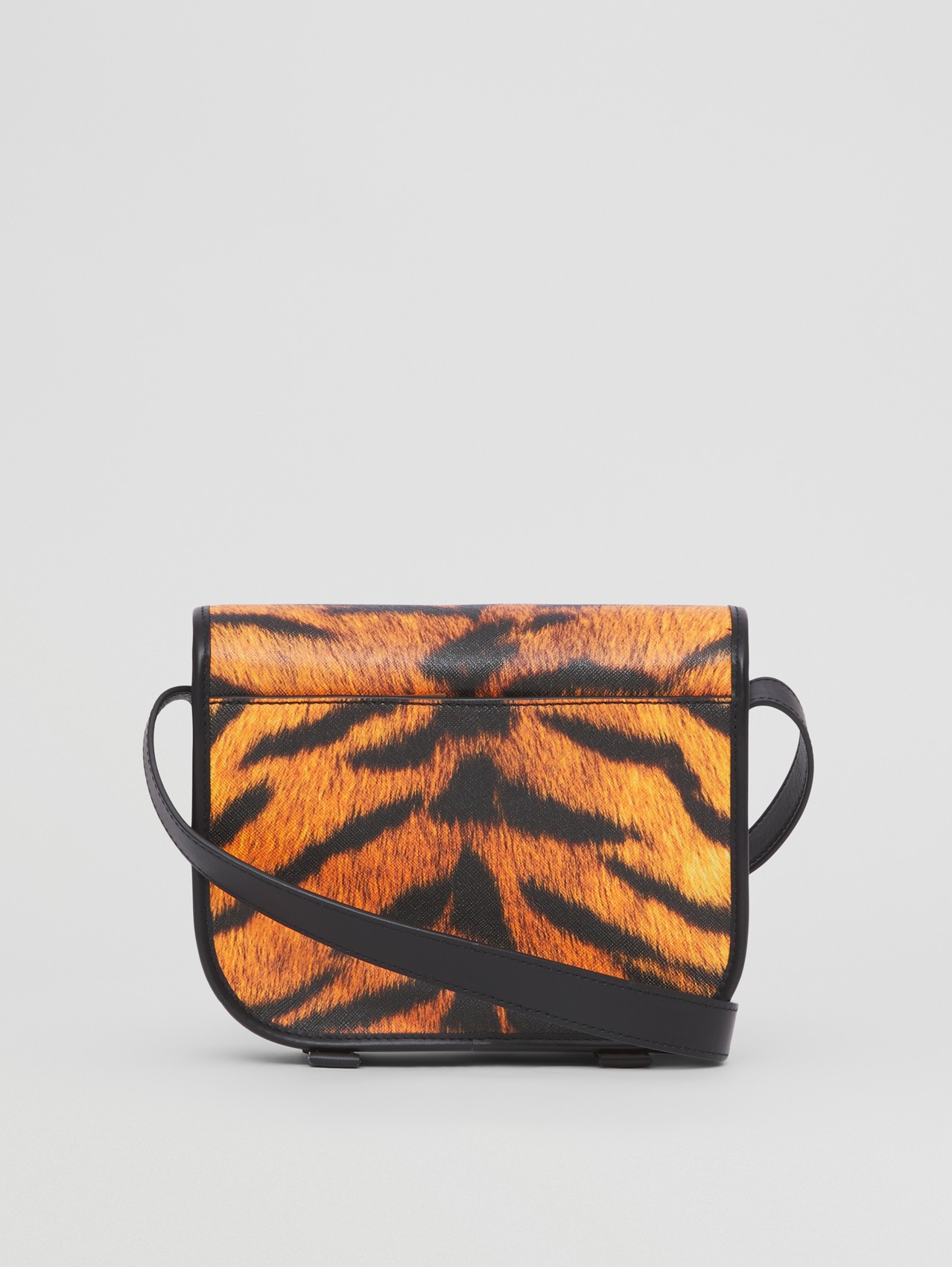 Bolsa carteiro com estampa de tigre in Preto/laranja