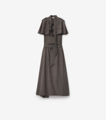 Silk Trench Dress in Cellar - Women | Burberry® Official