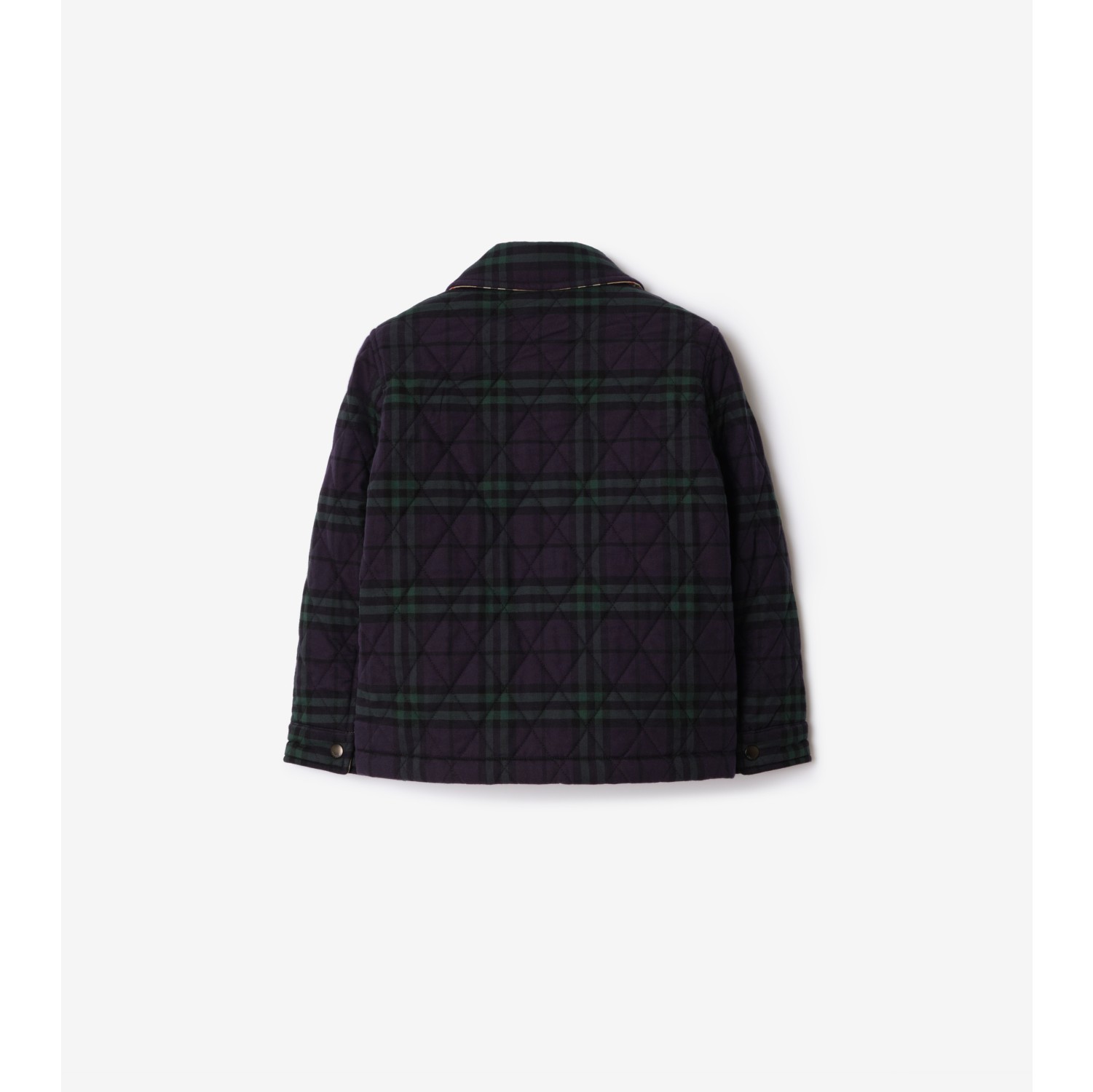 Reversible Check Quilted Cotton Jacket