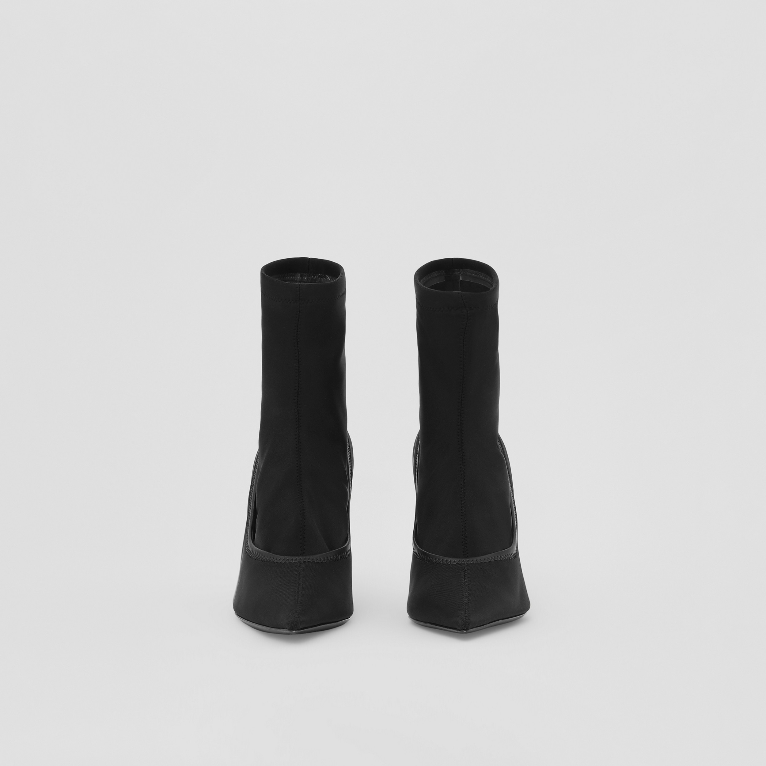 Escarpins à bout pointu en coton technique avec chaussette (Noir) - Femme | Site officiel Burberry® - 4