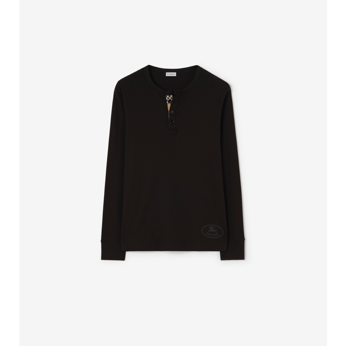  Check Long-sleeve Cotton top