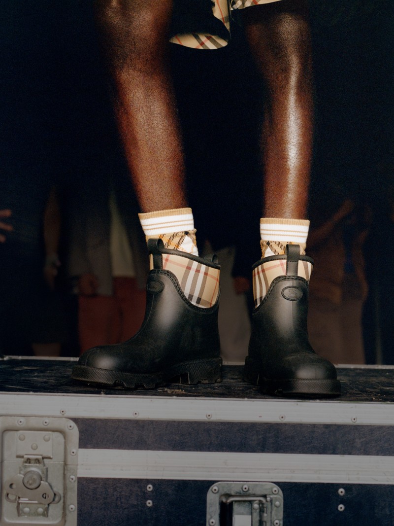 Rubber Marsh Stamp High Boots​ for Burberry Festival 2025