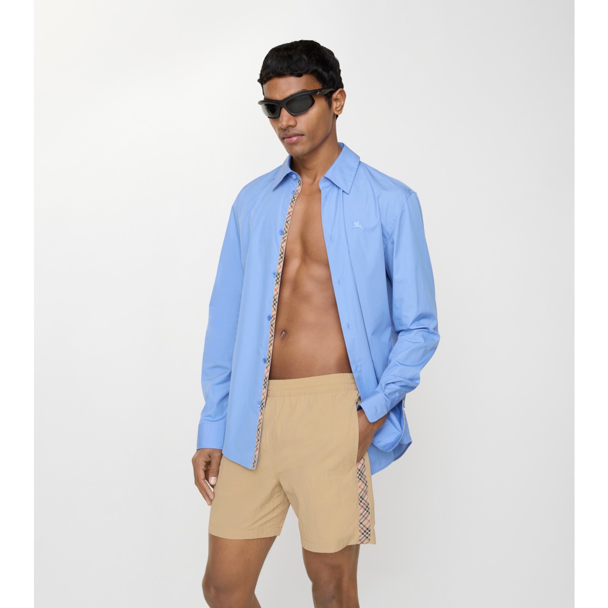  Check Trim Swim Shorts