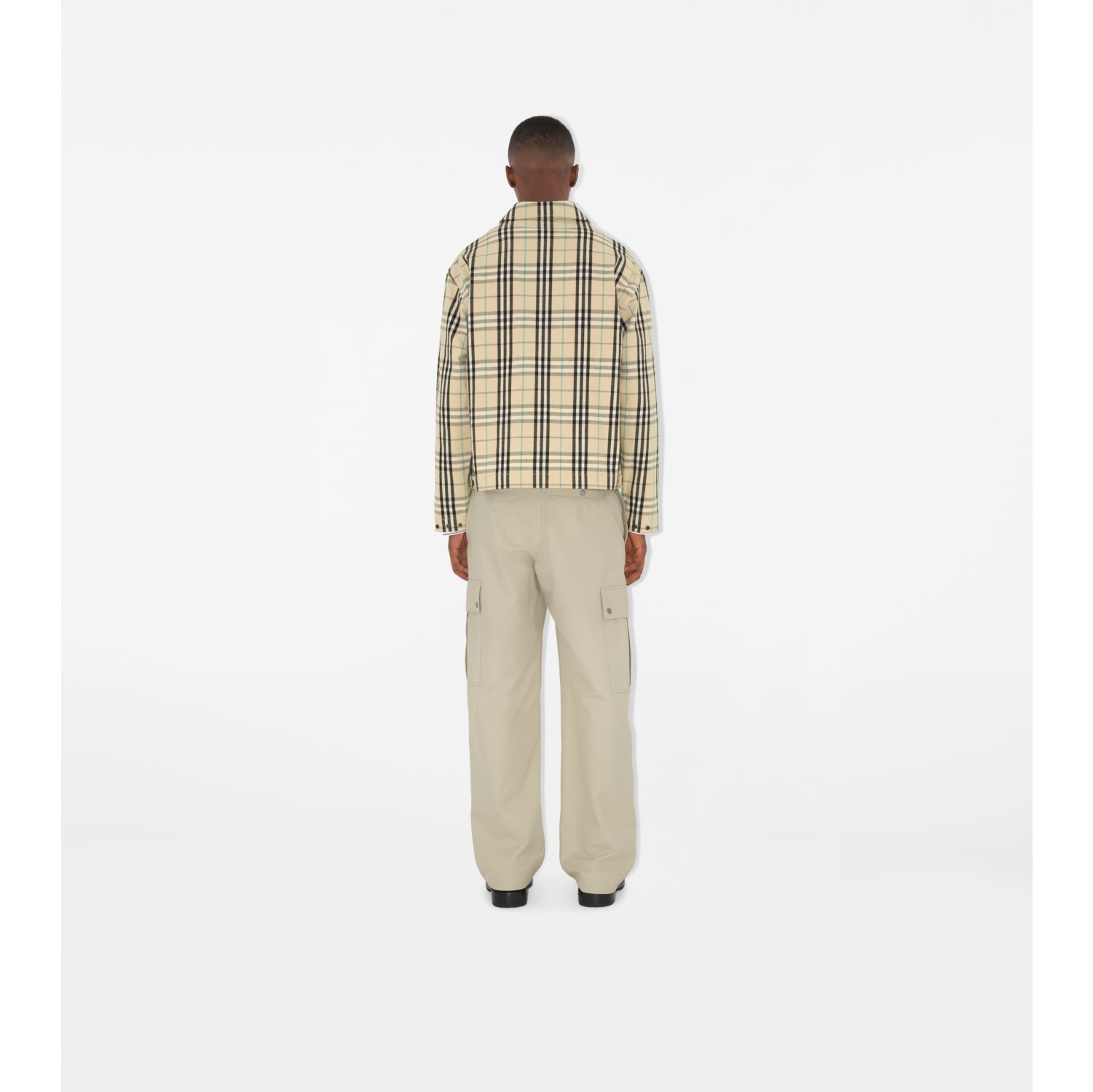 Giacca Harrington in cotone Check