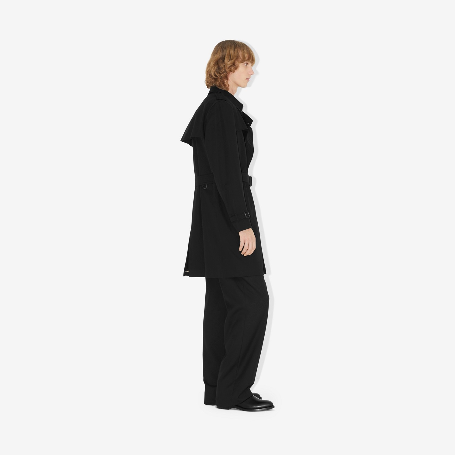 肯辛顿版型 – 中长款 Heritage Trench 风衣 (黑色) - 男士 | Burberry® 博柏利官网