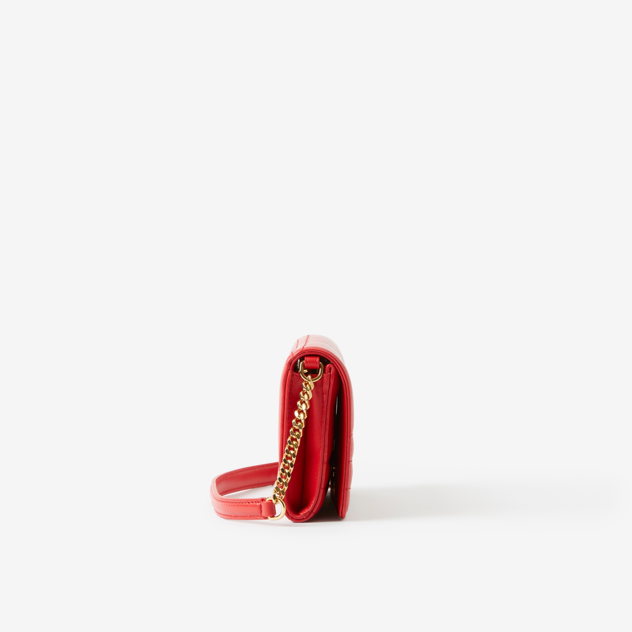 Quilted Leather Lola Wallet with Detachable Strap in Bright Red - Women | Burberry® Official - 2