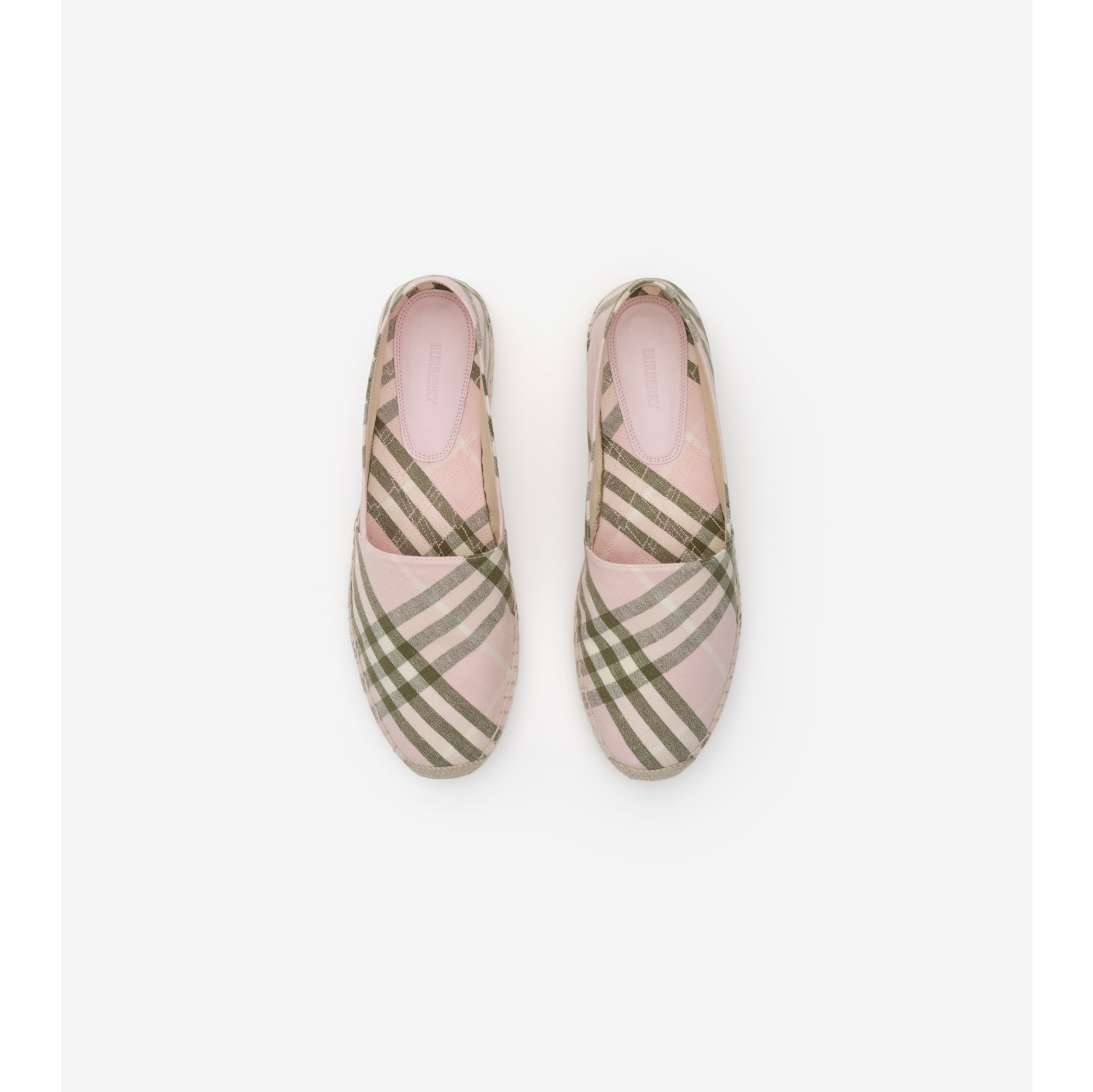 Check Mews Espadrilles​ in Mallow pink - Women | Burberry® Official