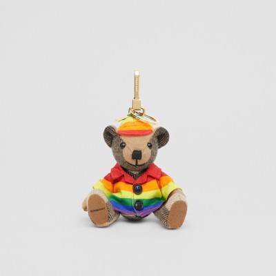 Thomas Bear Charm in Rainbow Coat and 