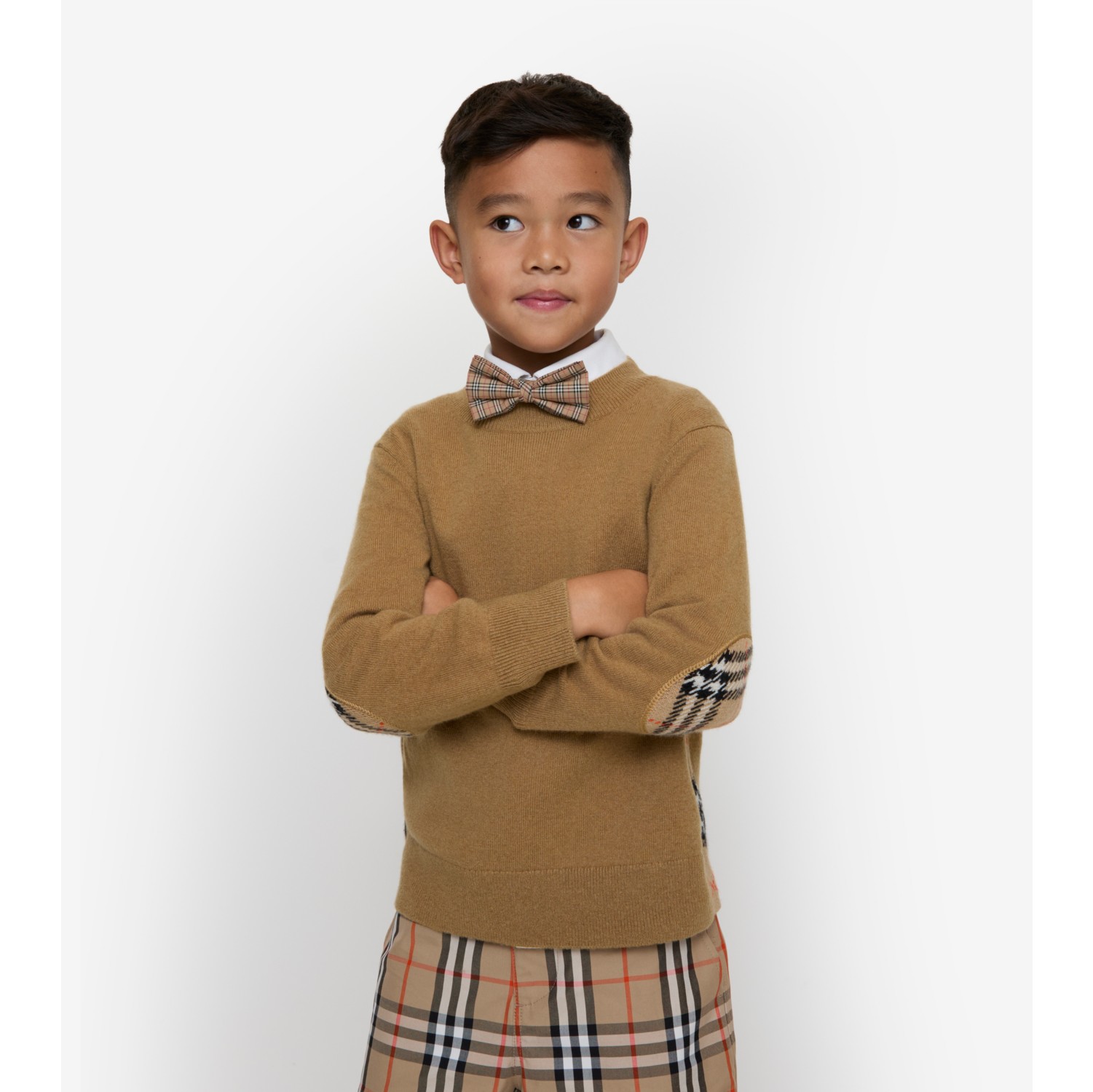 Check Cotton Poplin Bow Tie